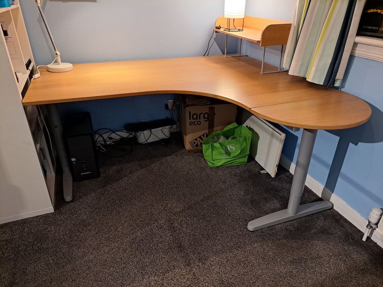 Large IKEA wooden office desk