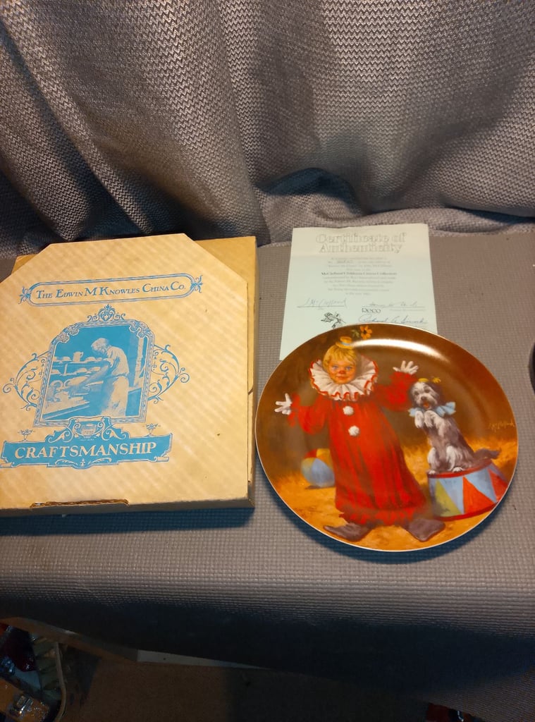 image for Tommy the clown plate