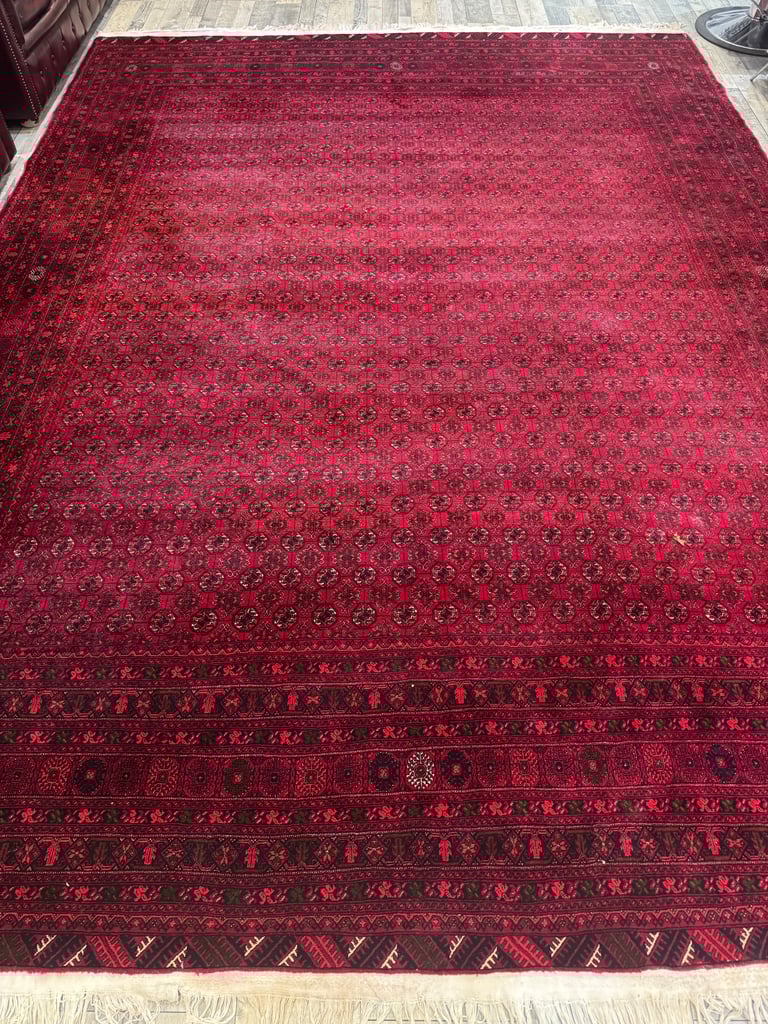 image for Extra large handmade Afghan rug 410 x 300 cm
