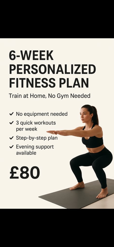 6-Week Fitness Plan – Train at Home, No Gym Needed
