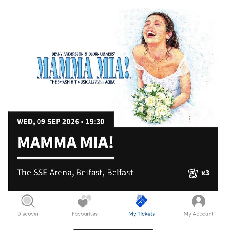 Mamma Mia Tickets