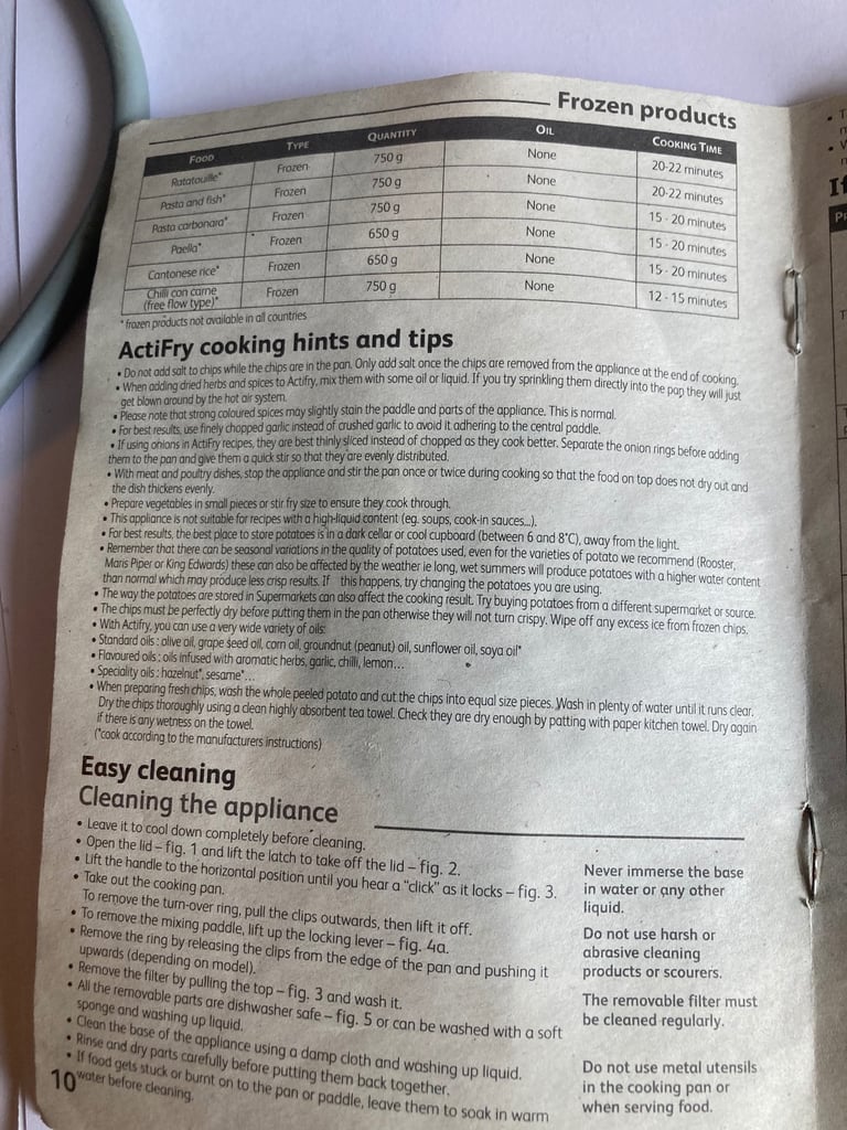 Tefal ActiFry- Model Serie 029-1 - Fully working