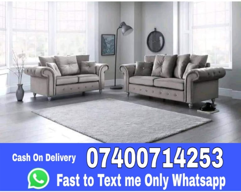 Ashwin Sofas - High Quality Plush Velvet Corner & 3+2 Seater Sofa -- Fast reply me whats app