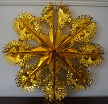 Gold Hanging Foil Circular Decoration