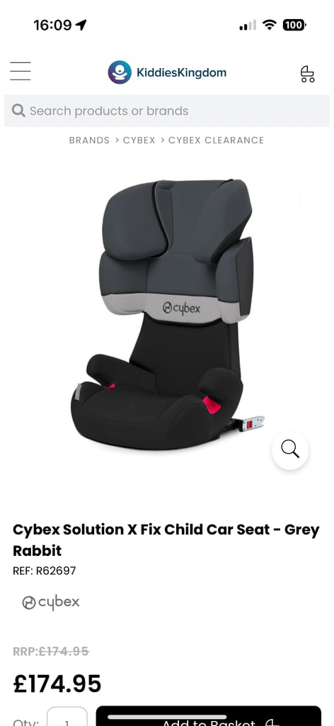 Cybex child’s car seat rrp £178 in vgc £60