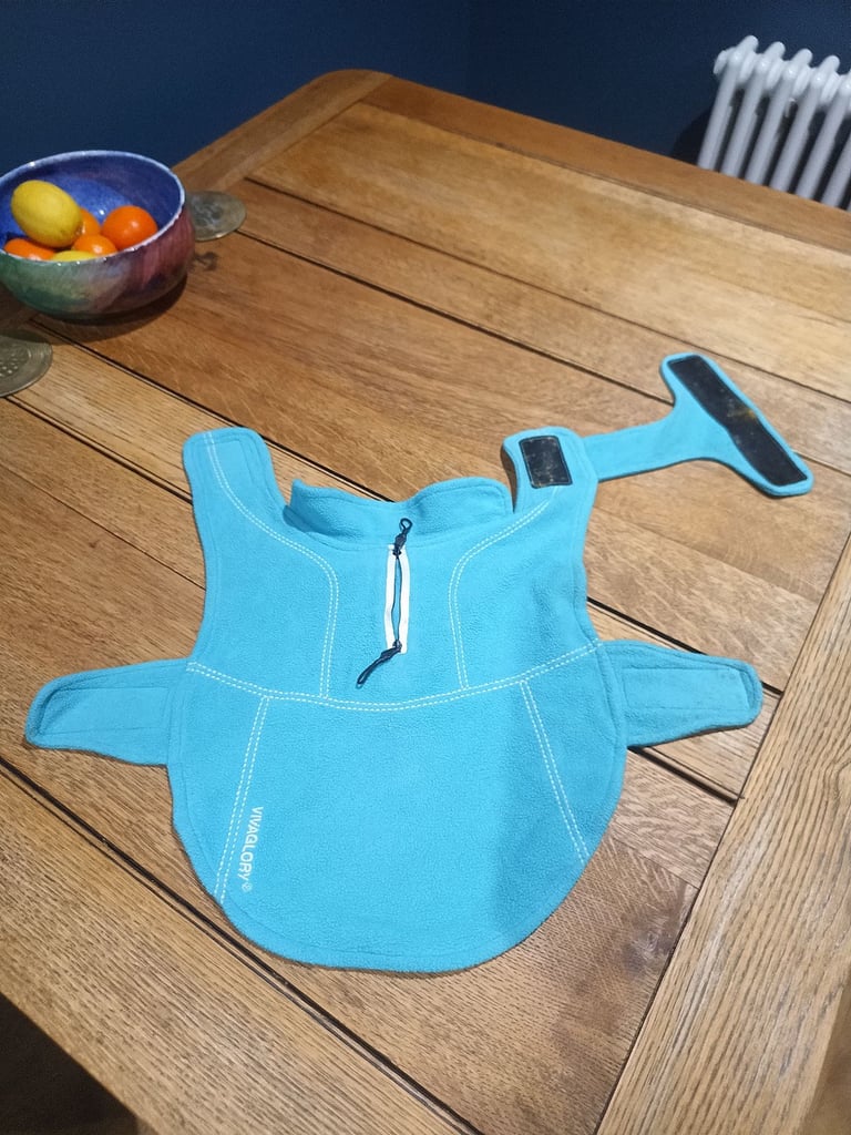 Cute Dog Fleece Jacket (32cm from neck to tail).