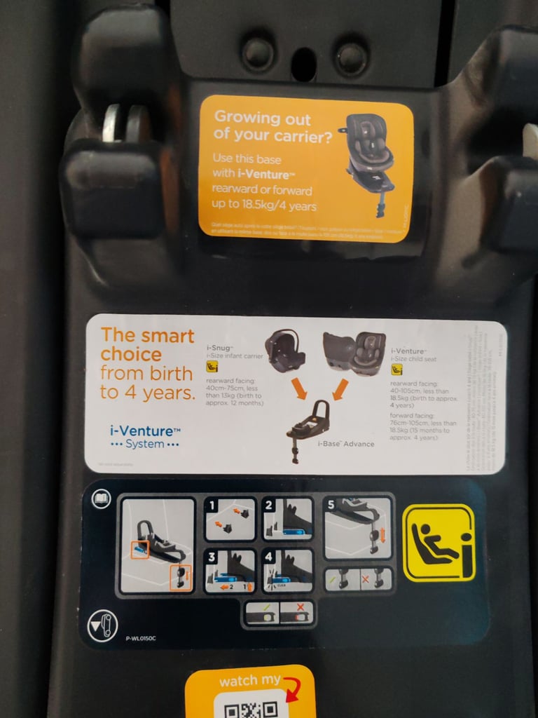 TRIO baby car seat(with ISO fix), baby pram toddler stroller (rain cover included)