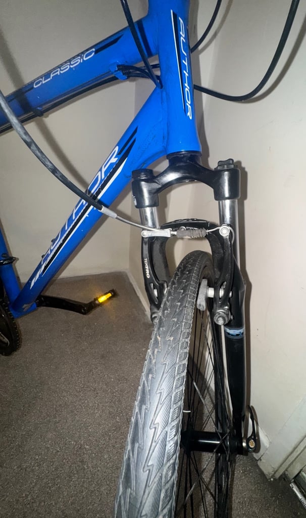 Blue Large Author Classic 24 speed Hybirid bike pickup SE152JR