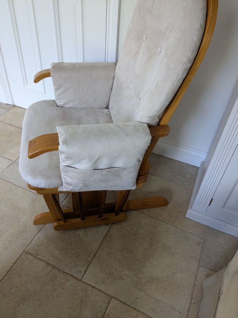 Nursery, reclining rocking chair.