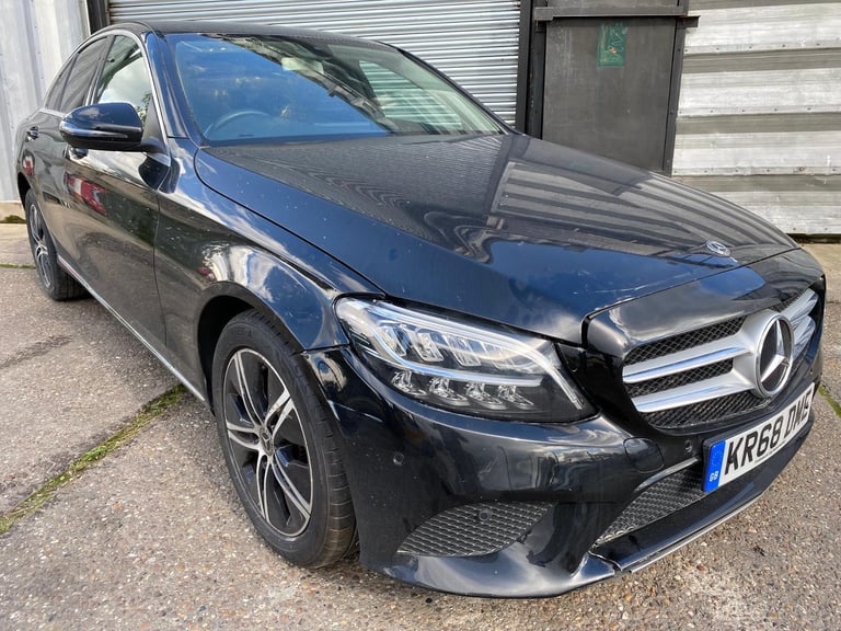 2019 68 REG MERCEDES C CLASS C200 EQ HYBRID 1.5 AUTO DAMAGED REPAIRABLE SALVAGE