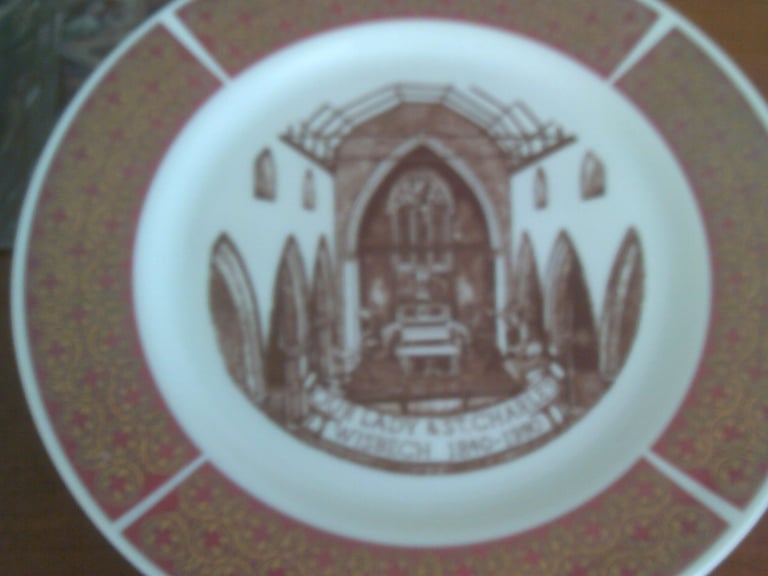 our lady and st  charles plate   wisbech 1840 - 1990 10 in   