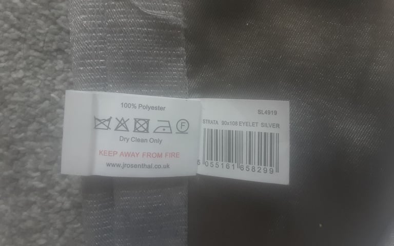 NEW Eyelet Curtains 90 x 108inches 