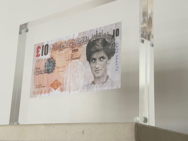 image for BANKSY - 'Di-Faced Tenner' - double sided - offset lithograph - c2004