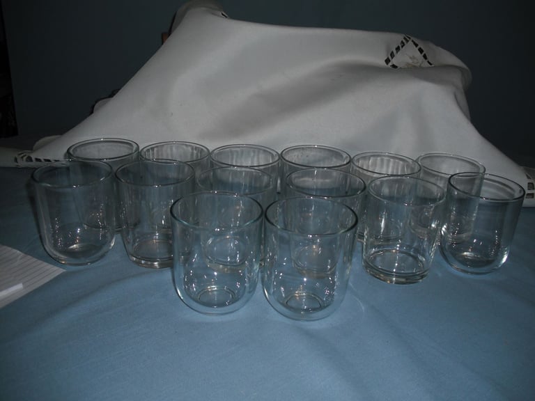 Vintage Plain Clear Glasses