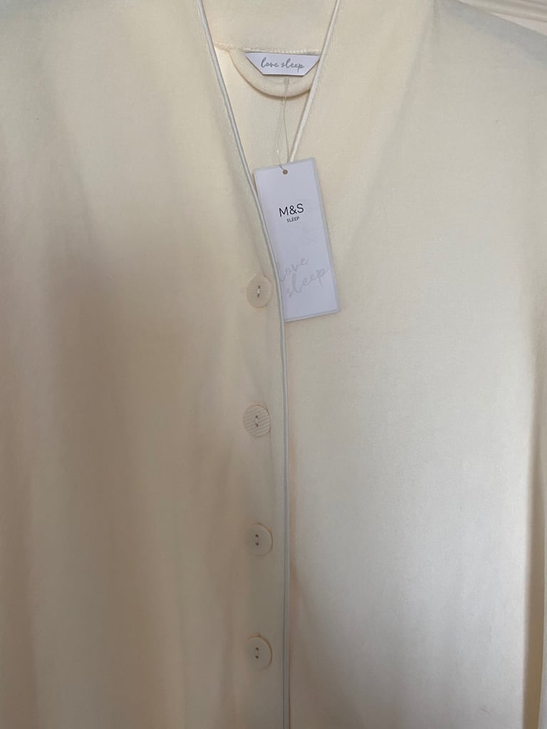 Cream M&S soft dressing gown - Brand new 