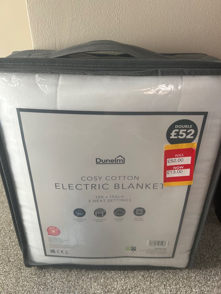 Brand new unopened double electric blanket 