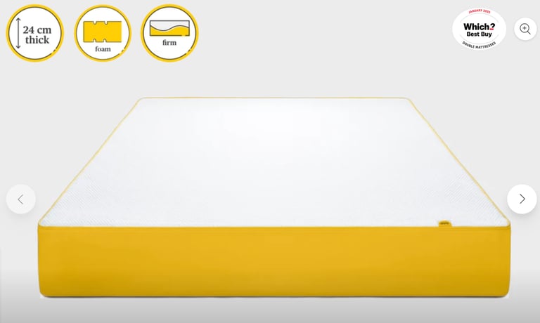 Double Bed Frame + Eve Premium Mattress For Sale