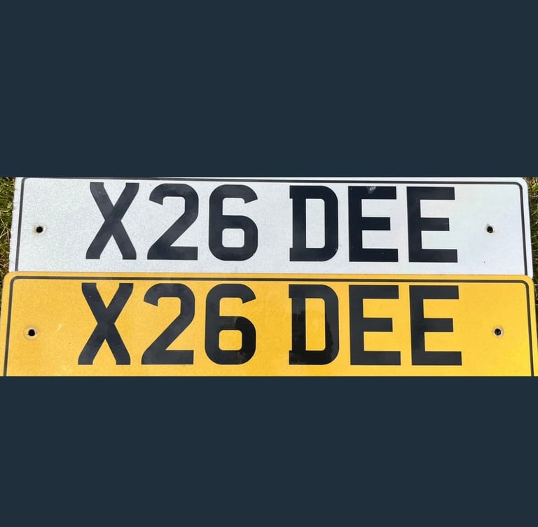 X26 DEE number plate 