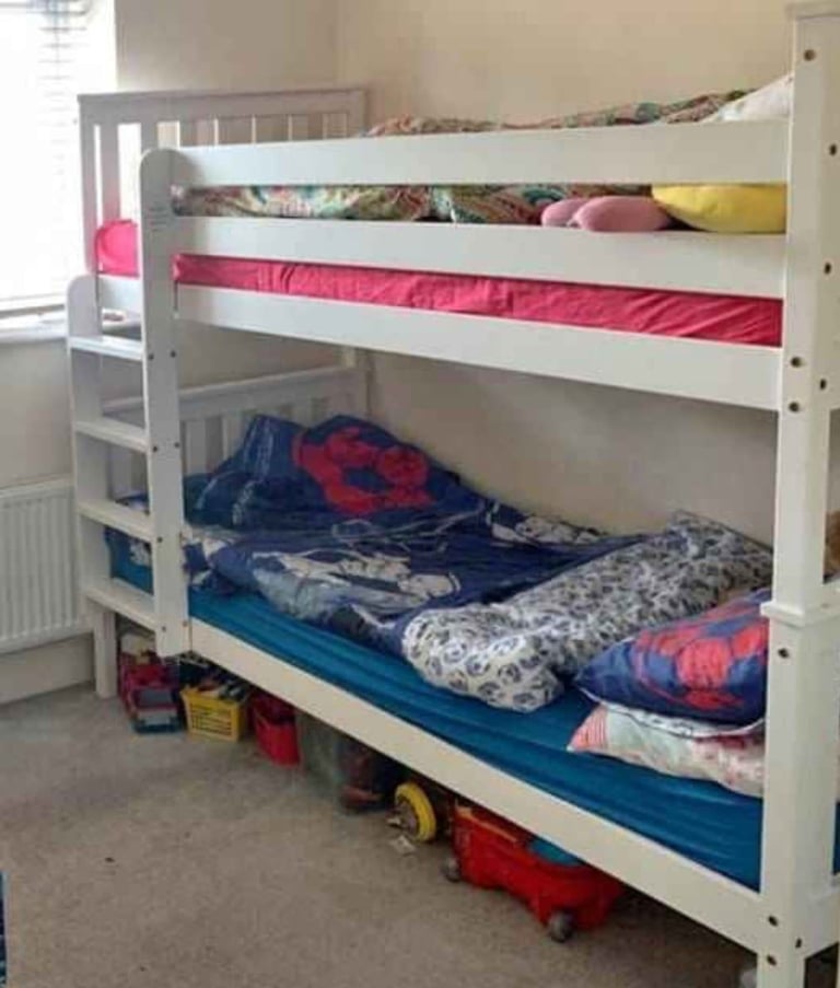 image for Bunk bed with mattresses.  