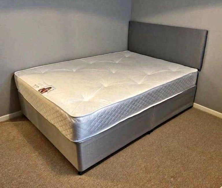 DOUBLE BED WITH MATTRESS AND HEADBOARD ALSO SINGLE AND K_I_N_G SIZE