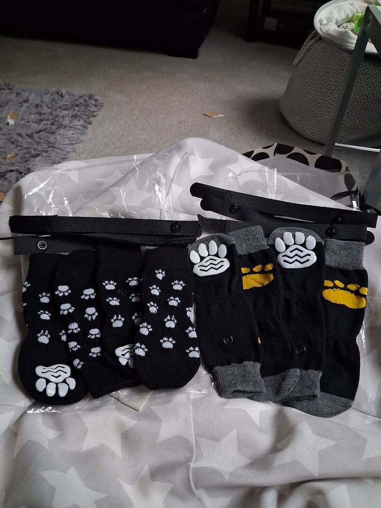 image for Unused dog socks £3 for pack of 4socks