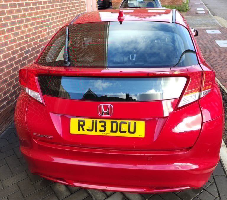 HONDA CIVIC I-VTEC EX 2013 AUTOMATIC Hatchback 5 Door RED PETROL 1798 cc Bargain @£6190