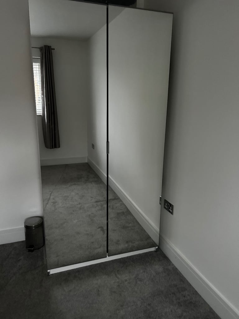 Mirrored Double Wardrobe