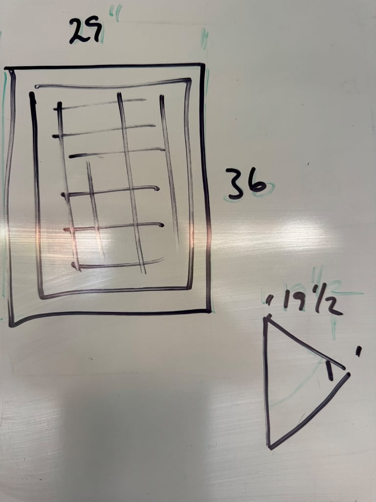 Solid Oak Half Corner Unit