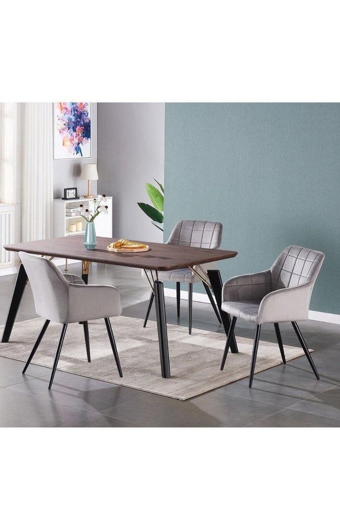 Camden Modern Dining Chairs – £15 each or £75 for 6 (Velvet Upholstery)