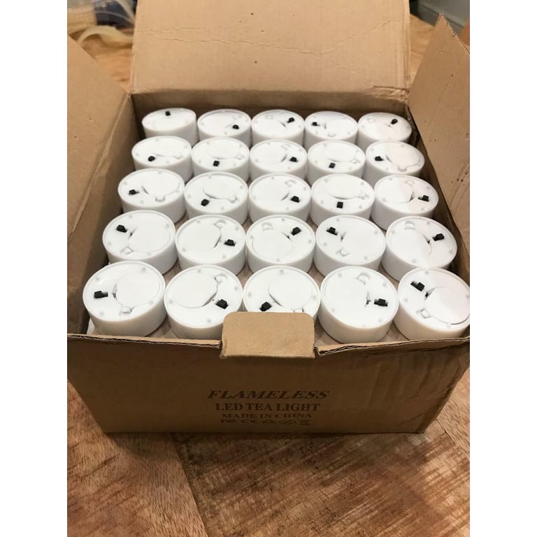 Battery Powered Tea lights (100 pieces) 