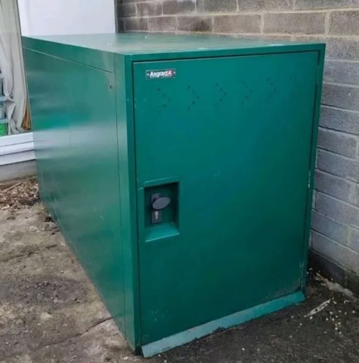 image for Asgard Twin Bike Shed Rust Resistant Storage green delivery available