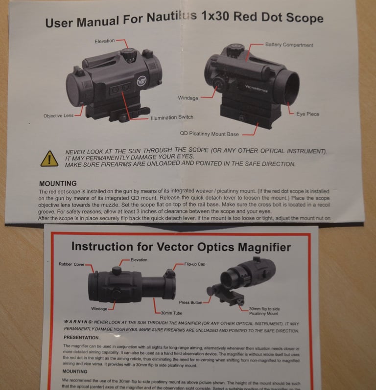 RED DOT SIGHT AND MAGNIFIER