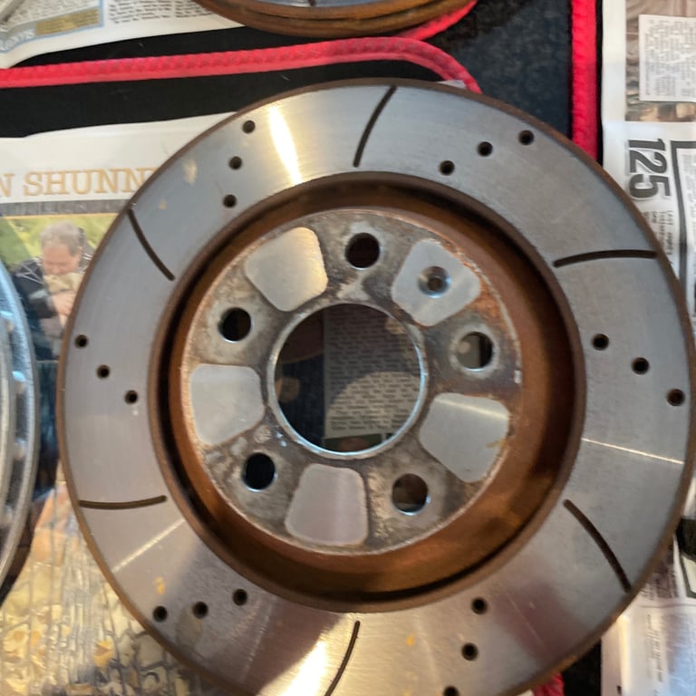 Drilled and grooved discs for Audi TTS Mk two