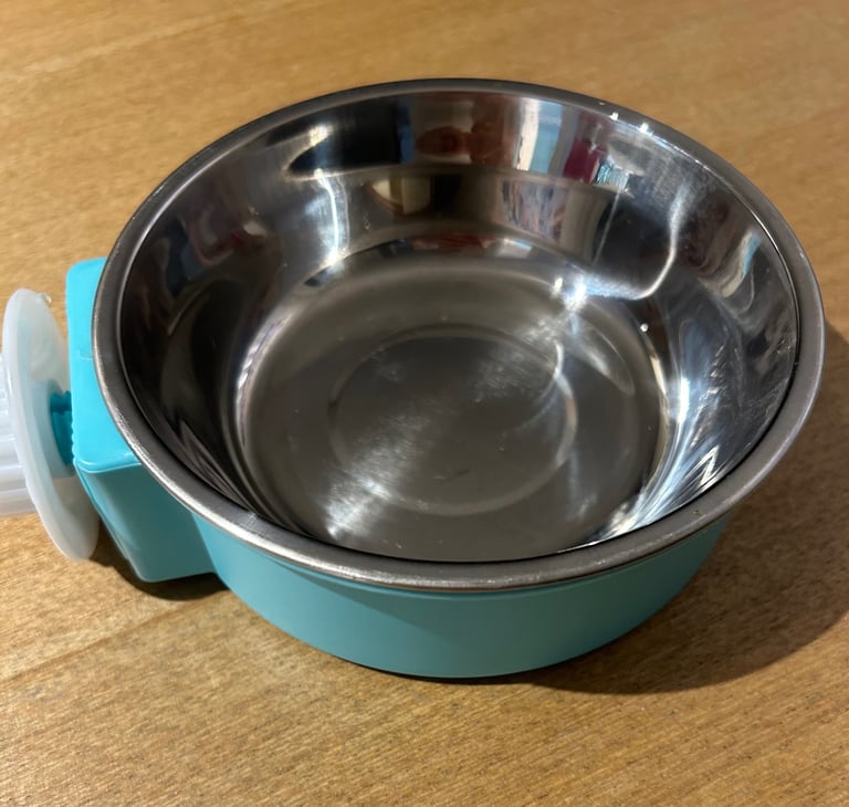Dog Crate, Cover and Bowl 