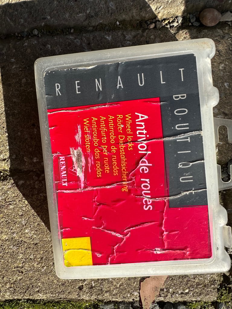 Renault Clio wheel locking nuts 