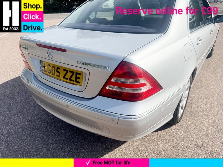  Mercedes-Benz C Class 1.8 C200 Kompressor Elegance SE 4dr Petrol Automatic