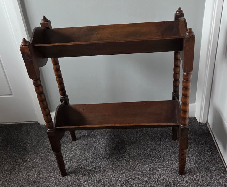 image for Vintage oak double book trough