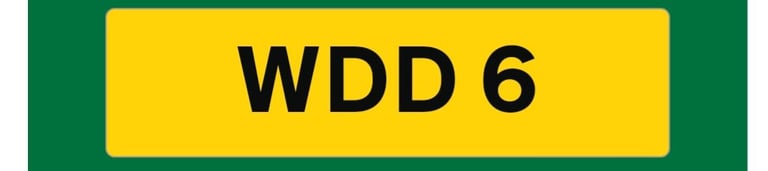 Dateless number plate registration - WDD 6