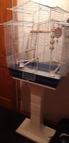 Bird cage with stand 