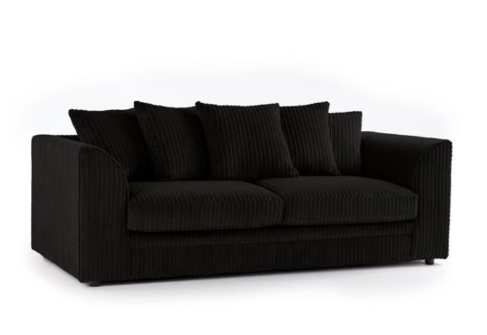 Brand New Dylan L Shape corner or 3+2 seater Sofa Set in Black colour - SAME/NEXT DAY DELIVERY