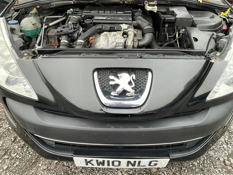 PEUGEOT 308 1.6 HDI S 10 REG BLACK 5 DOOR MOT JULY 27TH 2026 TAX £35 SERVICE HISTORY 60+MPG