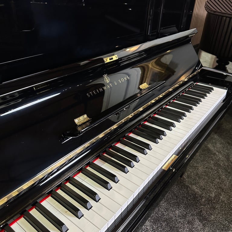 Fully Restored Steinway & Sons Model K Upright Piano Black | Delivery, Stool, Tuning, Warranty