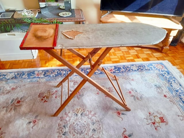 Rare Antique Vintage Ironing Board with Sleeve Board Solid Folding Pine  Linen Retro Wood Wooden | in Beeston, Nottinghamshire | Gumtree