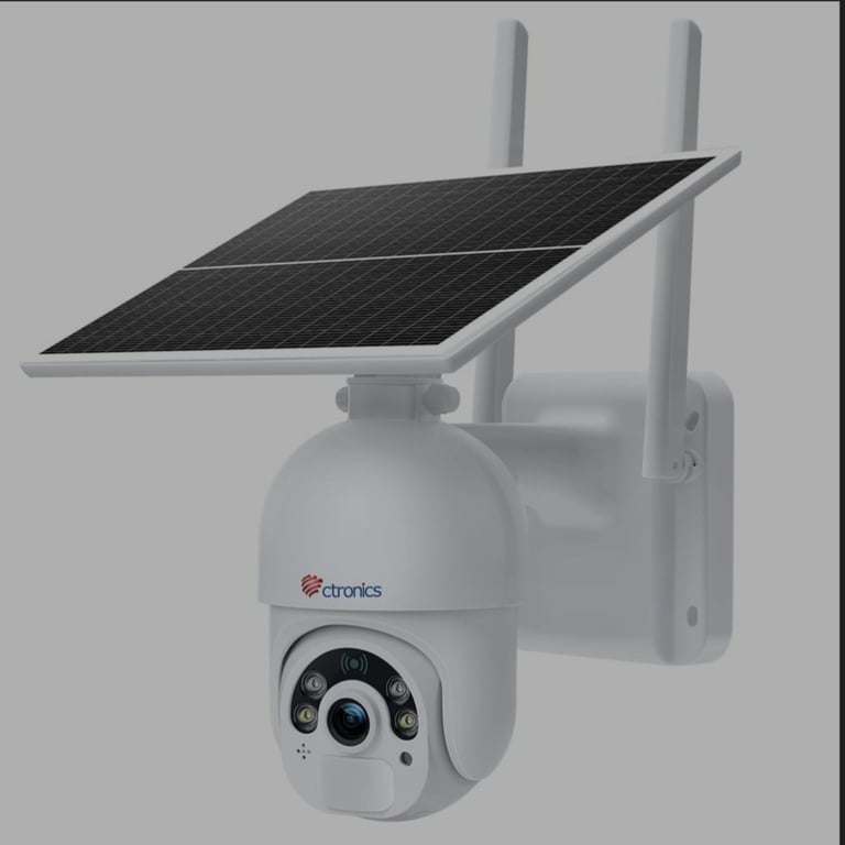 CT S20 CITRONICS OUTDOOR CAMERA WITH SOLAR PANEL
