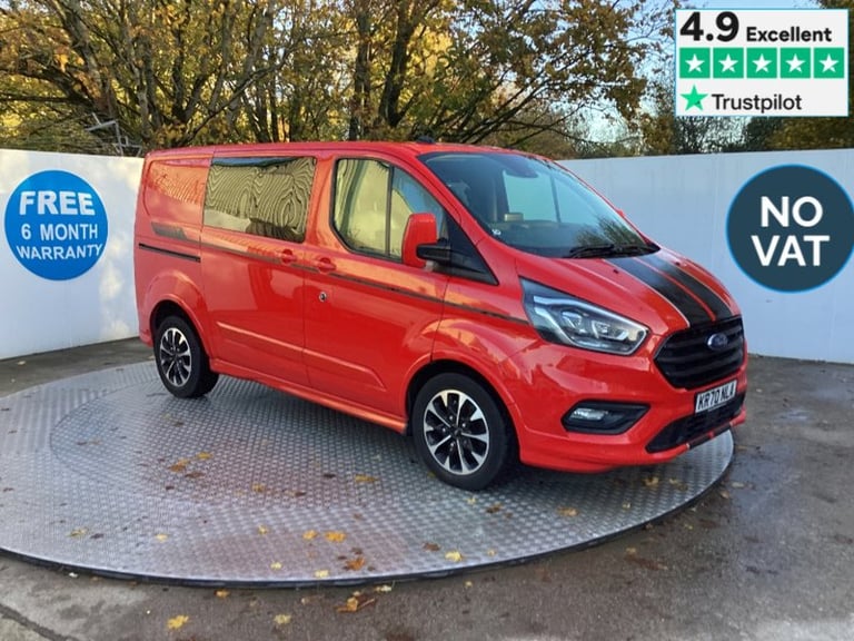 2020 Ford Transit Custom 320 EcoBlue Sport SWB L/R C/C A/C Euro 6 *NO VAT* Combi Van Diesel Autom...
