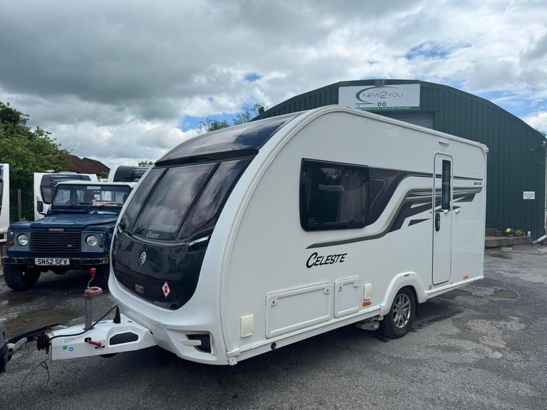 2017 Swift Celeste 480 SE - 2 berth Caravan - STOCK 222 - WARRANTY + PX