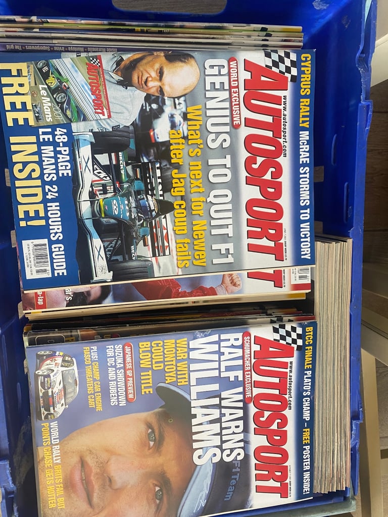 Autosport Magazines Bulk Job lot - over 350 copies. F1 90's onwards.