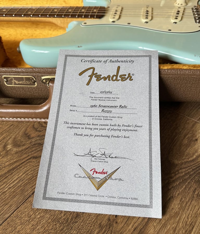 Fender Custom Shop '60 Reissue Stratocaster Relic Daphne Blue - Trades