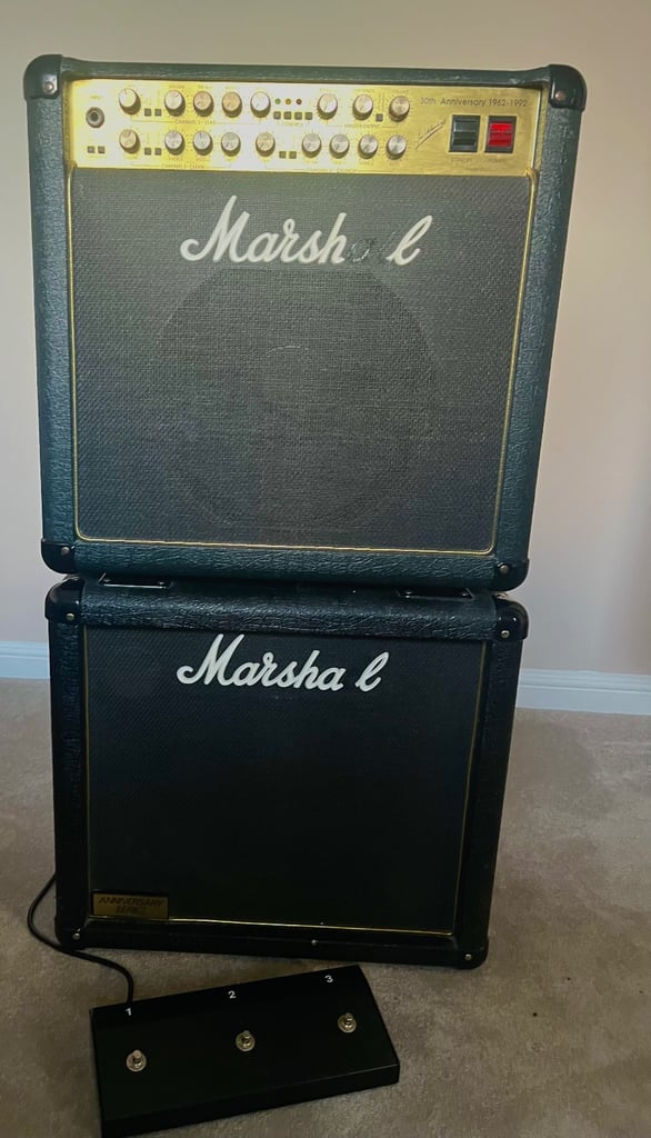image for Marshall LM6101 Anniversary Series 100w Amp + matching  1 x 12 extension cab