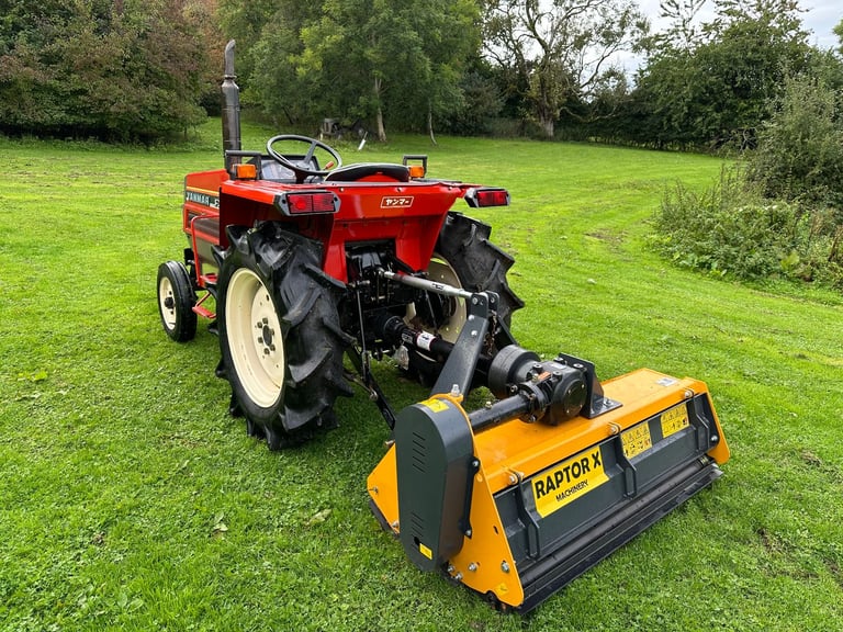 YANMAR FX20 2WD Compact Tractor & New 4ft Flail Mower *** WATCH VIDEO *** 20 HP * * 426 hours